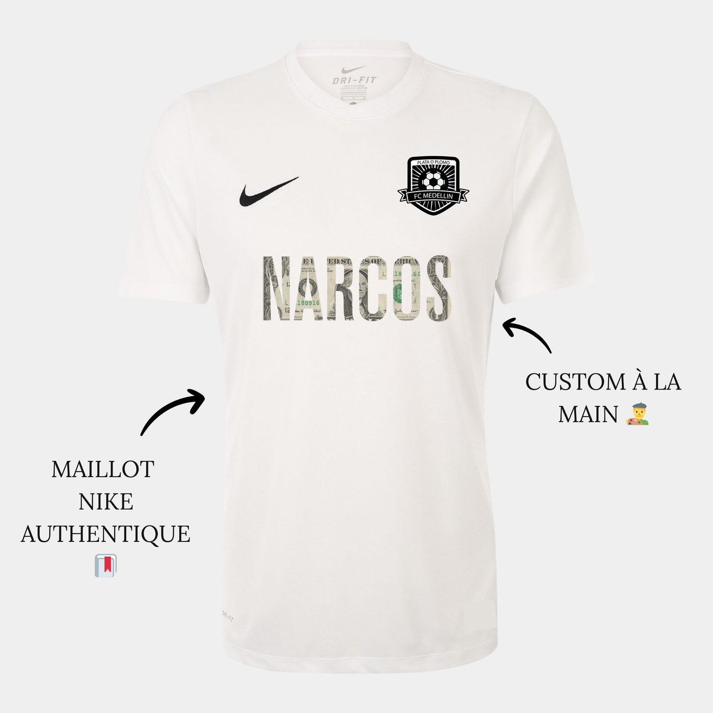 Maillot Narcos - Blanc