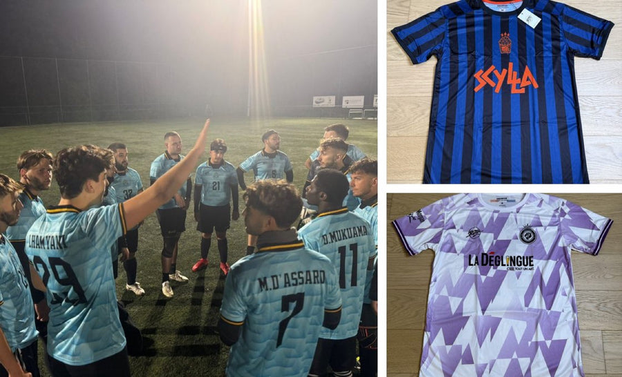 Maillots de foot 100 % personnalisés en sublimation, design sur tout le maillot